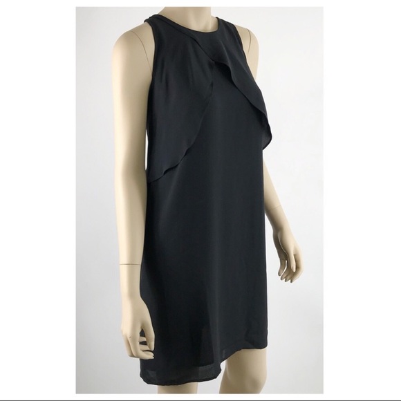 Vince Camuto chiffon draped overlay shift dress - Picture 4 of 8
